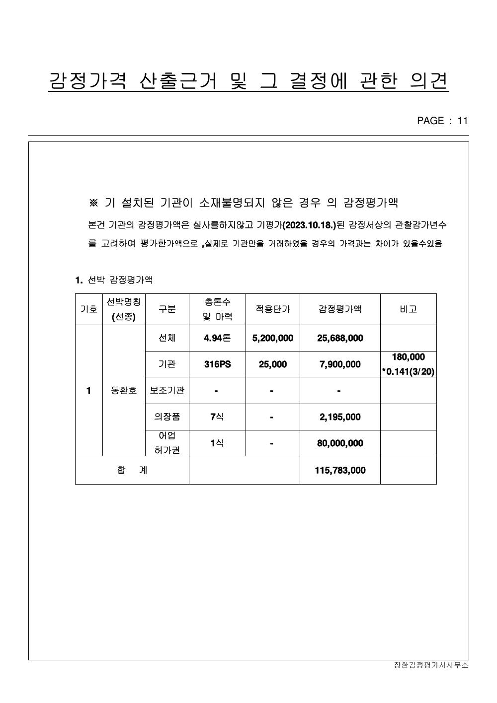 감정평가서 13페이지