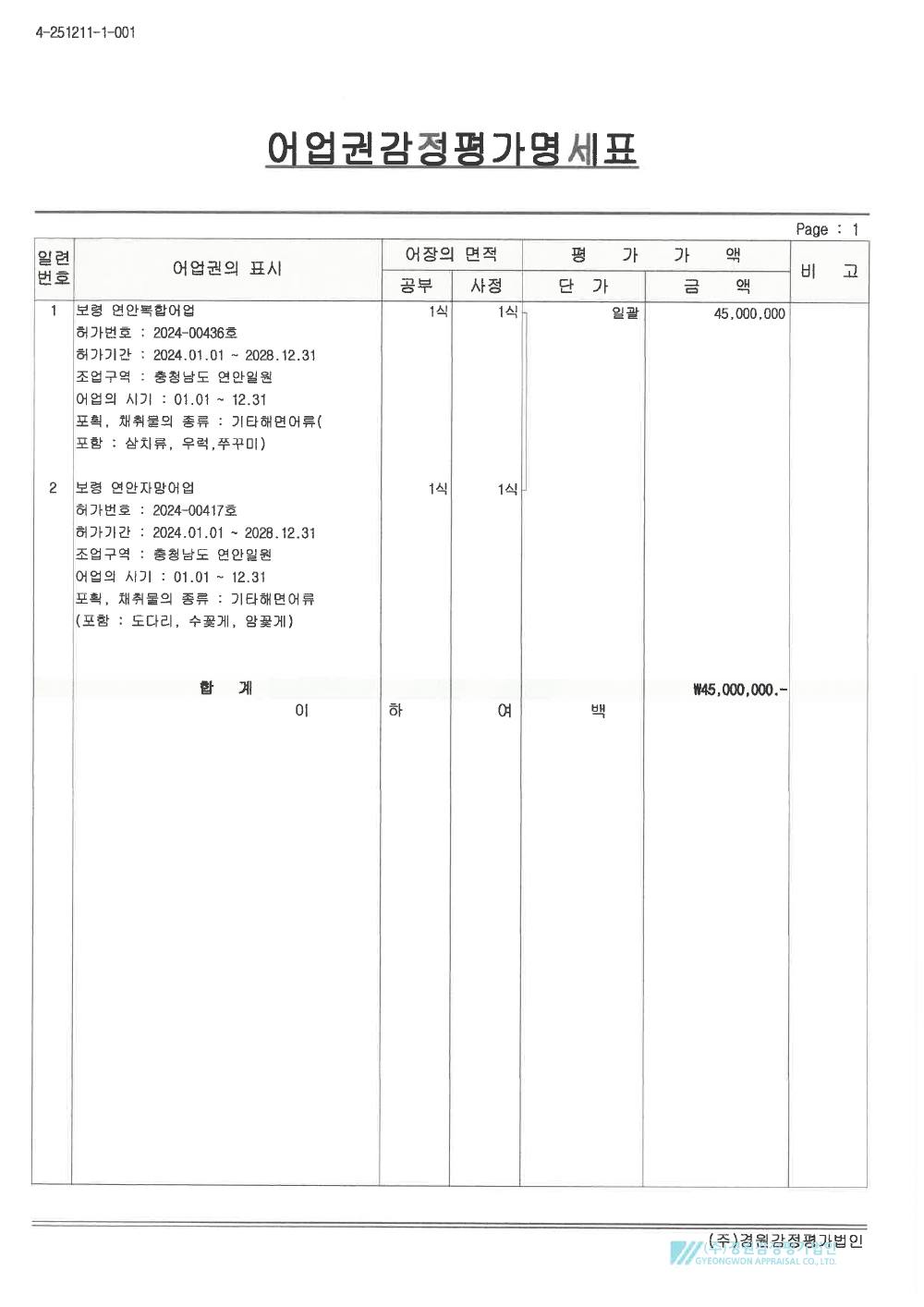 감정평가서 13페이지