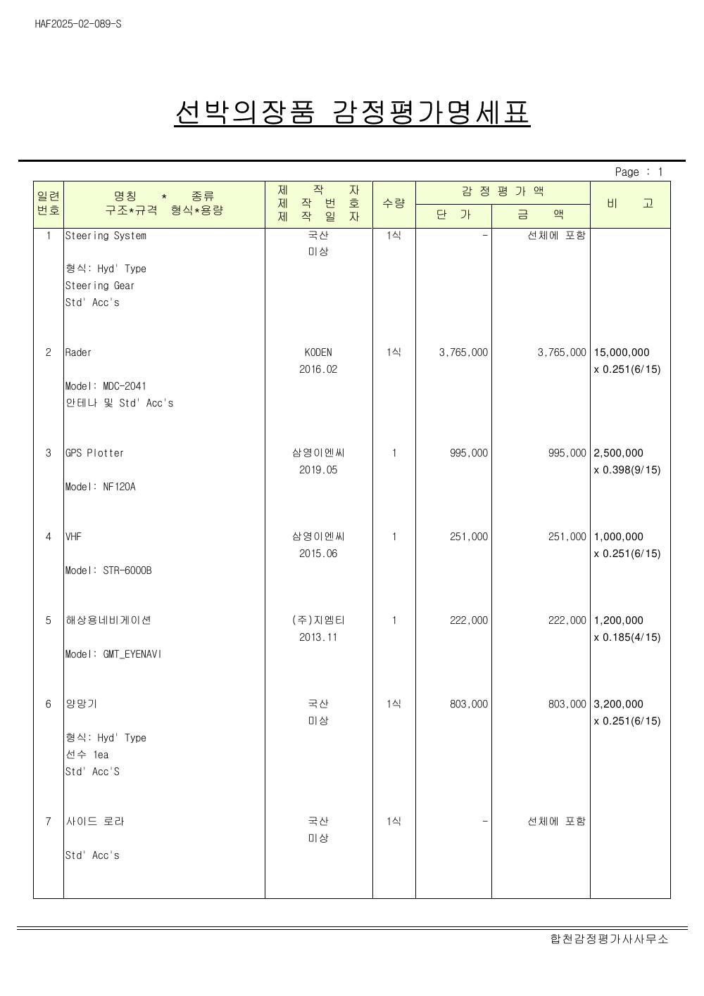 감정평가서 4페이지