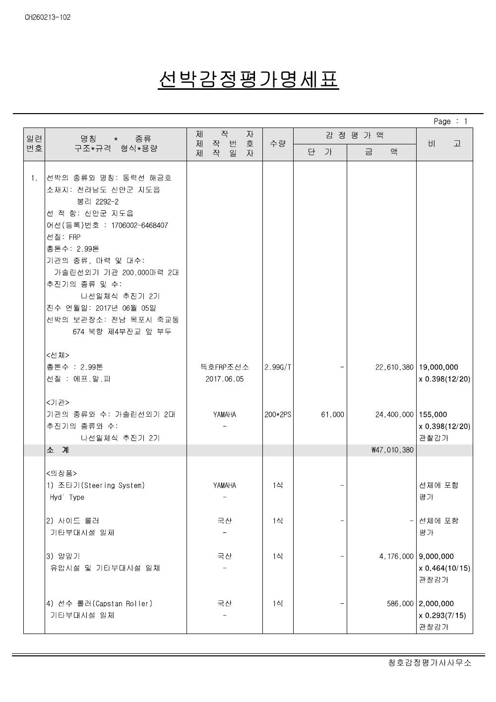 매각물건명세서 3페이지