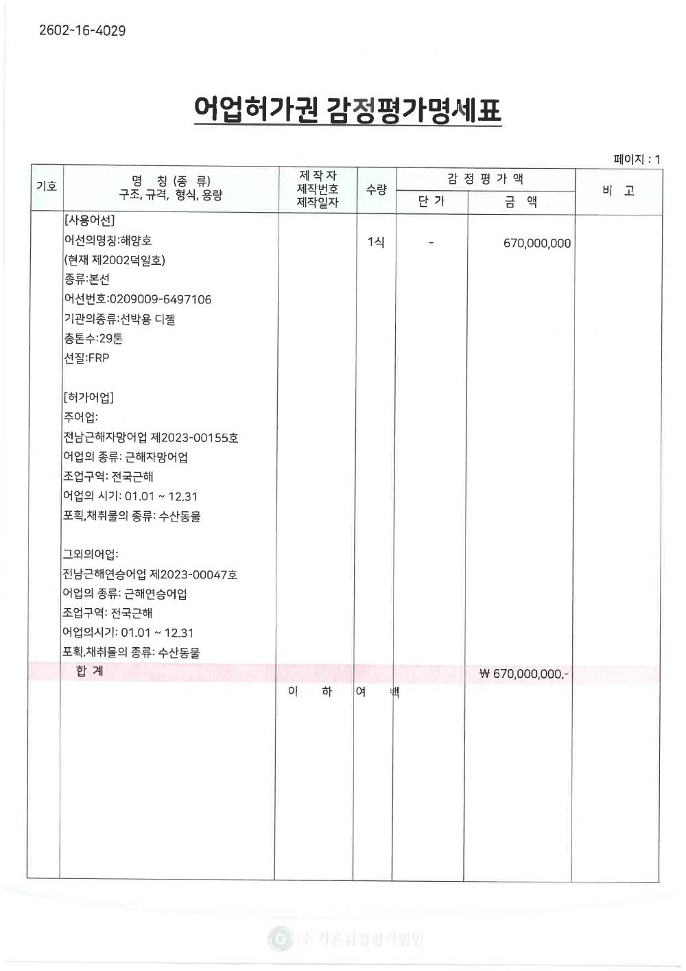 매각물건명세서 8페이지