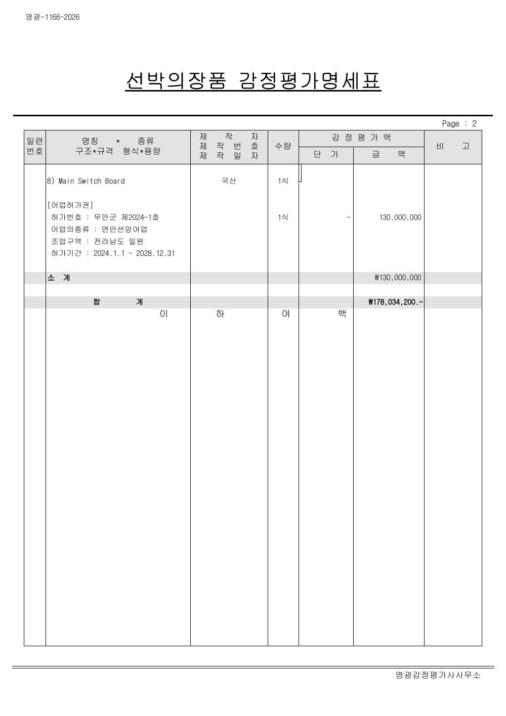매각물건명세서 4페이지