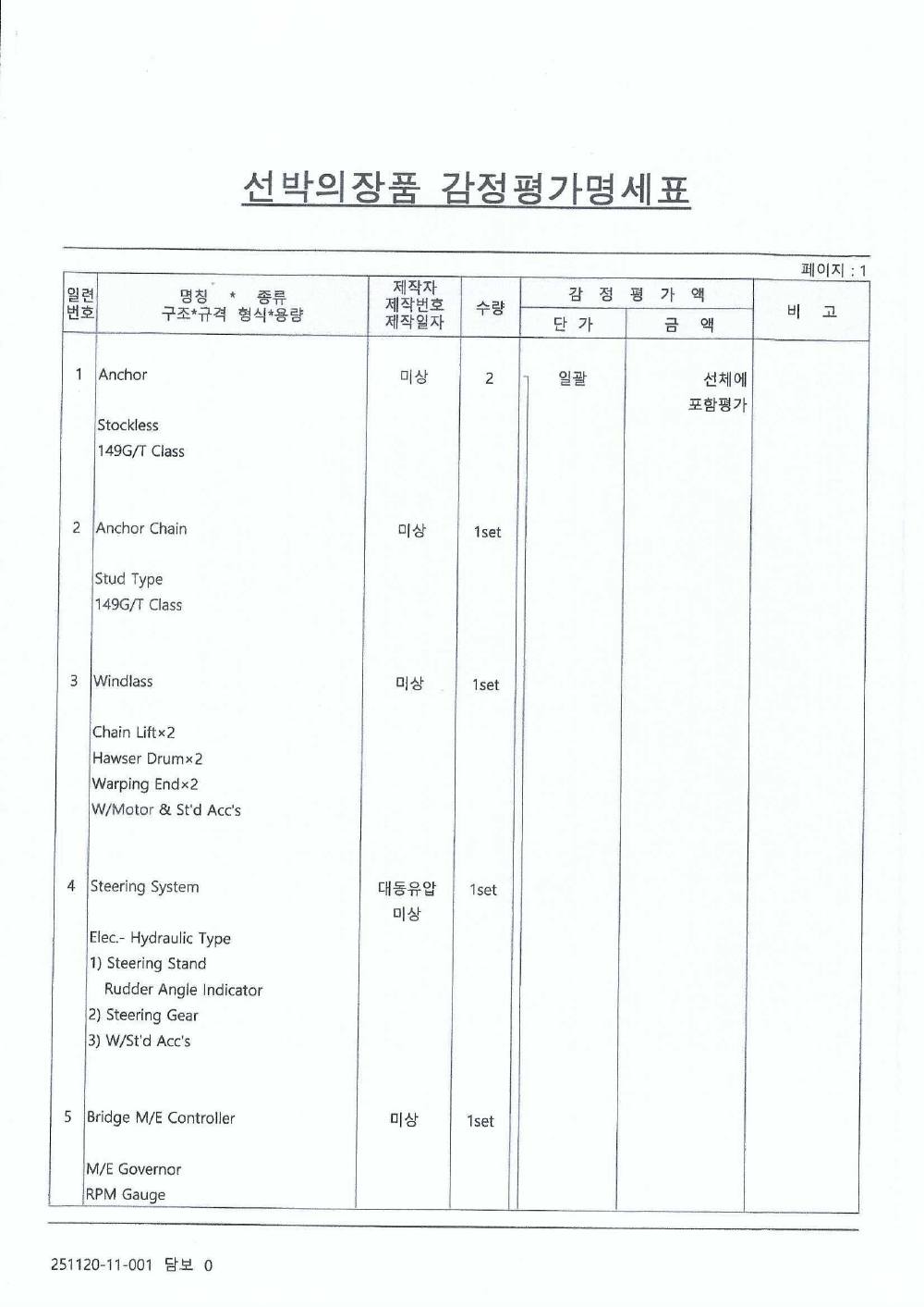 매각물건명세서 3페이지