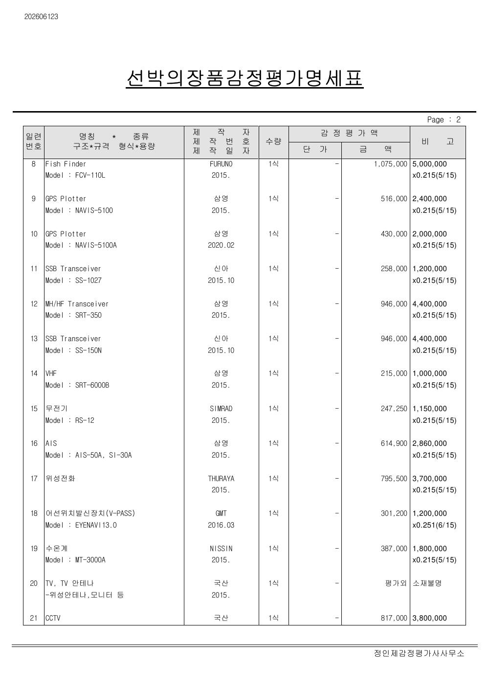 감정평가서 5페이지